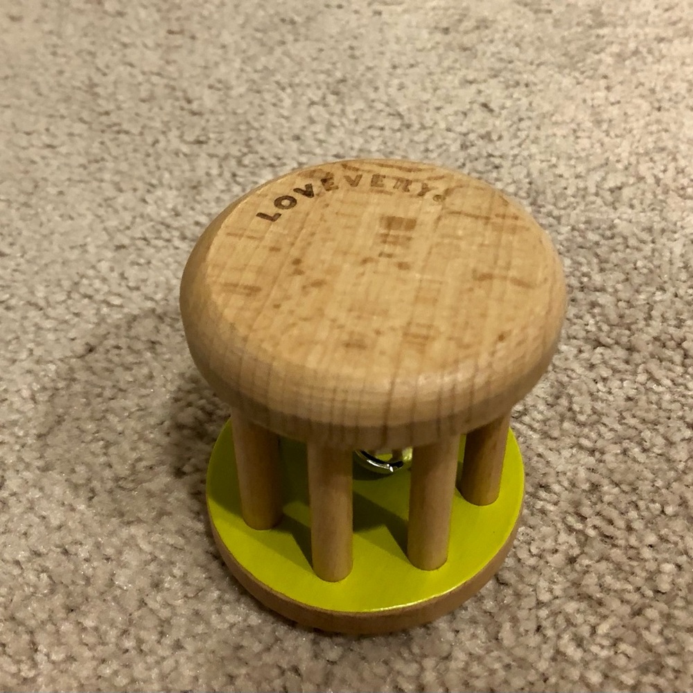 Lovevery Rolling Bell Wood Rattle
